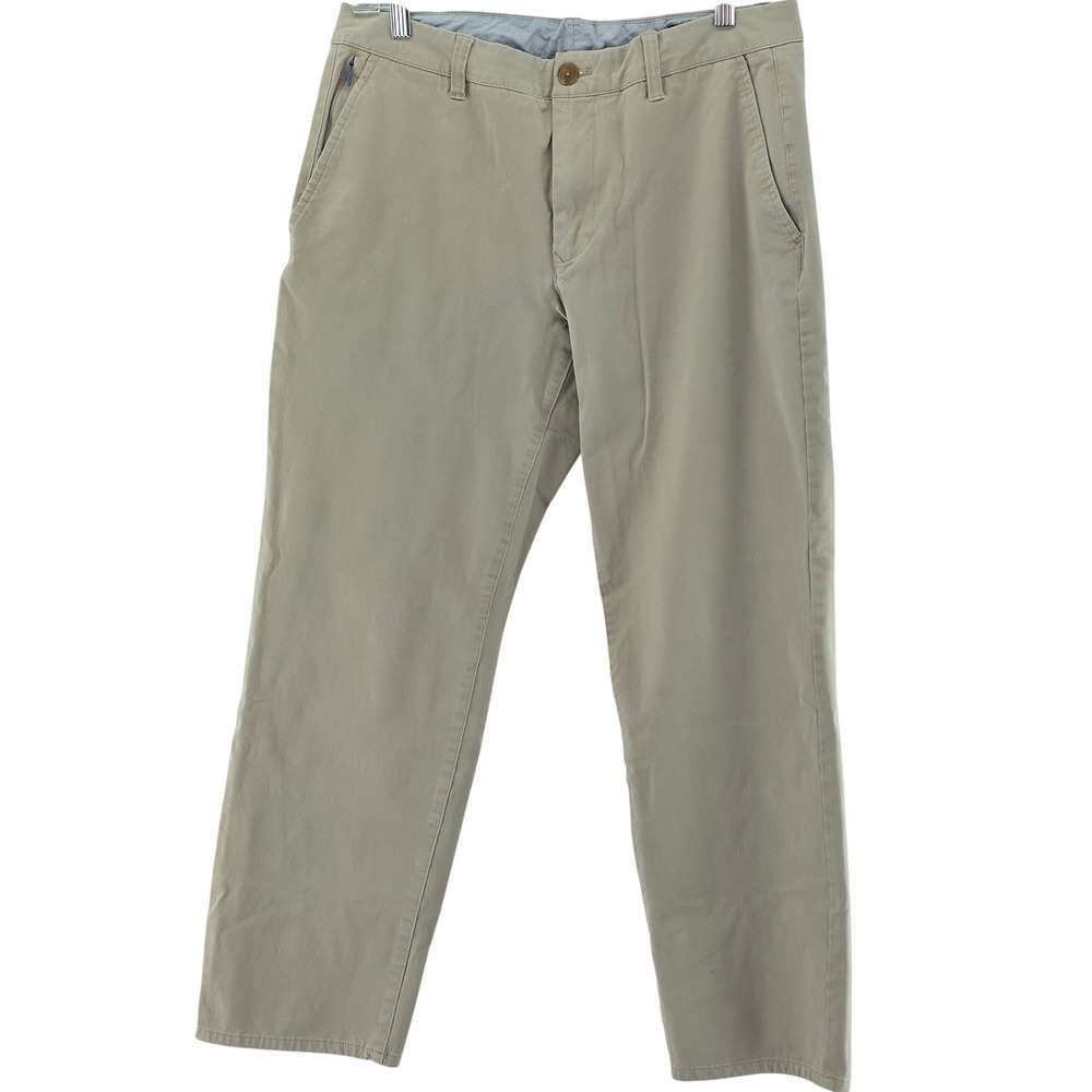 Bonobos Chino Pants Mens 32x30 Khaki Tan Casual Preppy Trousers Straight Style